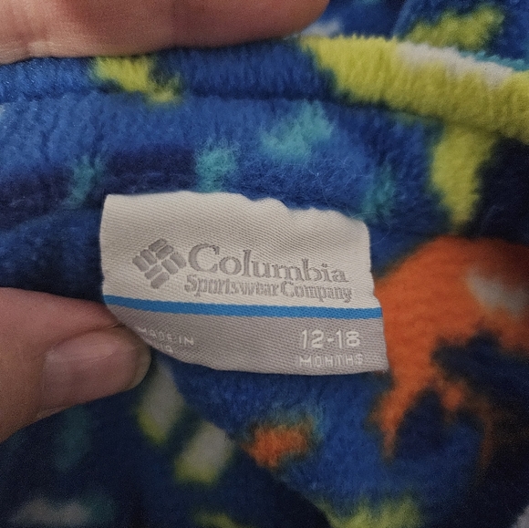 Columbia Toddler Zing III Fleece Zip Up With Buffalo And Reindeer Print - Picture 5 of 9